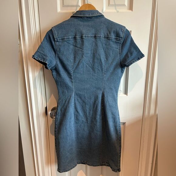 NWT Noisy May Stretch Denim Dress Blue - Size S - Picture 3 of 4